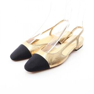 Chanel Coco Mark Slingback Flats Pumps #309168C70B